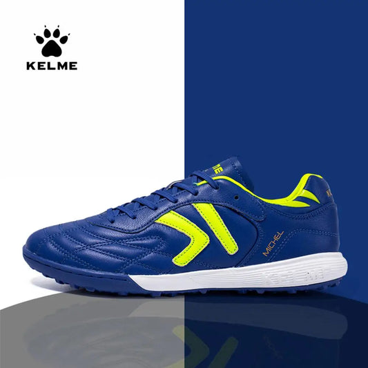 KELME Soccer Shoes TF Football Boots Calf-Skin Cleats  Professional Futsal Original Football Training  Sneakers  ZX80011017