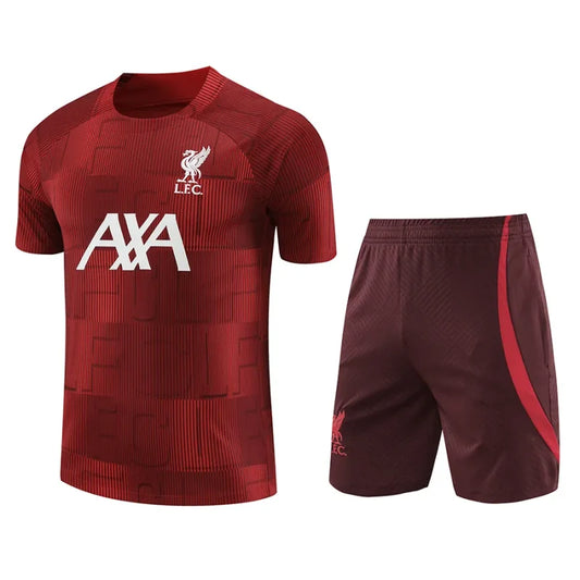 Liverpool training uniforms, warm-up uniforms, jerseys, men's T-shirts, football uniforms sports uniforms and pre-match uniforms