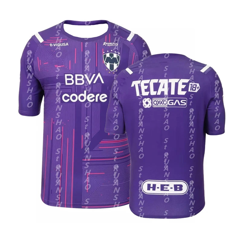 2025-26 New Arrive Style Rayados Monterrey Home Football Jersey Man Women Daily Soccer Sport T-Shirt Breathable Tee Fashion Top