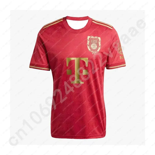 2025 Munich Boys Men Football Jersey Clothes Home Tee B-Bayern Soccer Shirt 125-Years Anniversary Kit Sportswear Train Team Top