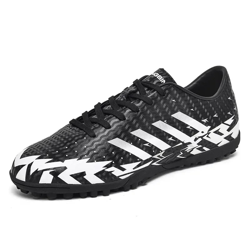 Low-Top Football Shoes Women and Children Sports Shoes for Students and Teenagers Leather Football Boots with TF Nails for Men
