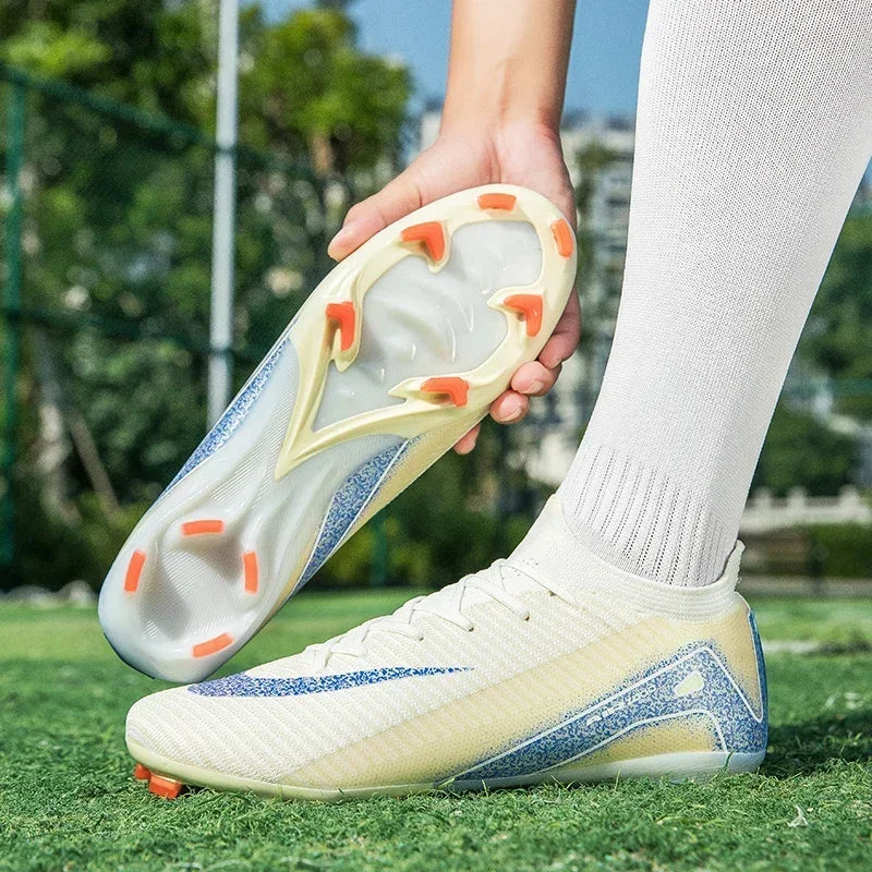 Men Women Football Boots Unisex Wholesale Ultralight Breathable Drop Shipping Indoor Futsal Soccer Shoes Professional Training