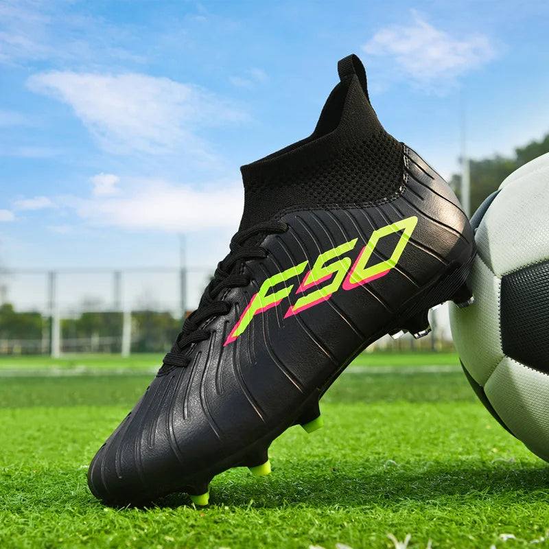 Professional Soccer Shoes Football Boots Unisex Studded Society Turf Cleats Adults TF/FG Training High-Quality Non-Slip Sneakers