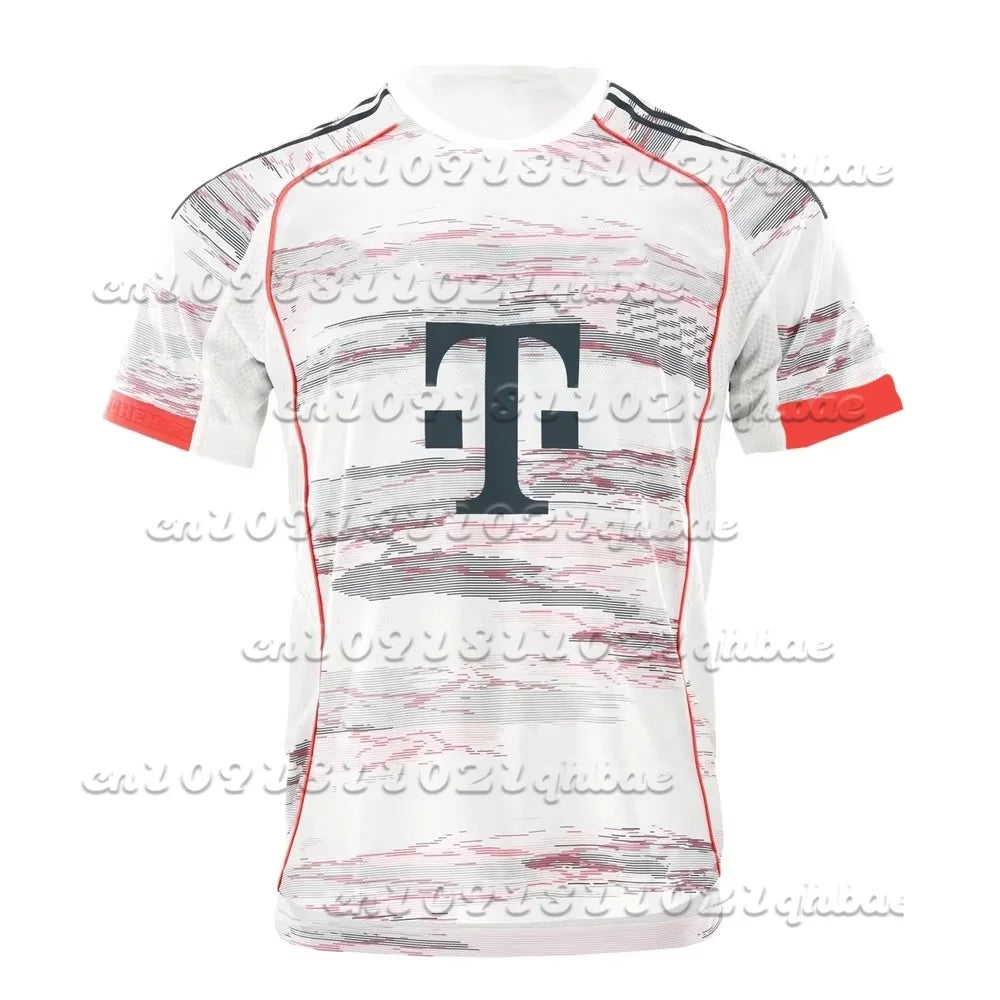 25-26 Latest Men's Bayern Away Football Shirt, Youth Training Breathable Quick Drying Oversized Jersey, Motorcycle Suit