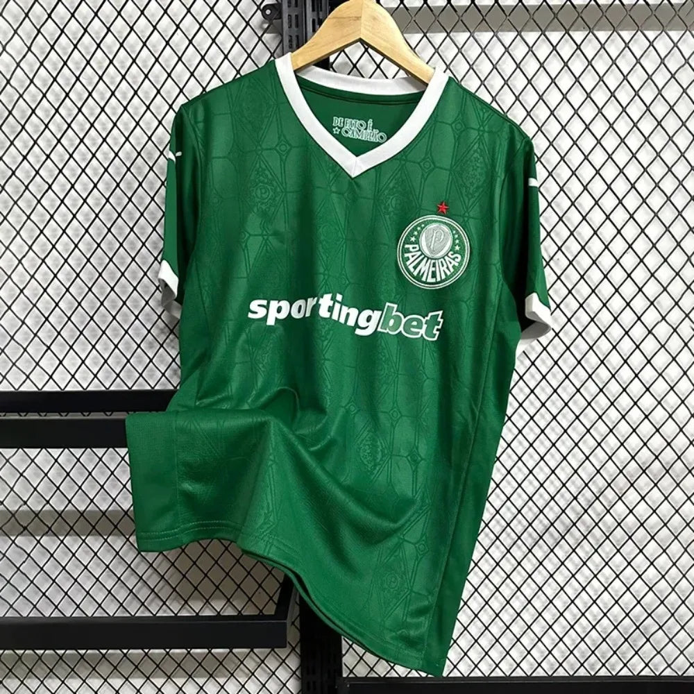 2025 2026 Palmeiras Home Football T-Shirt Arrivals Enjoy Freedom 48 Print Round Neck Short Sleeve Mesh Sports Football Jersey