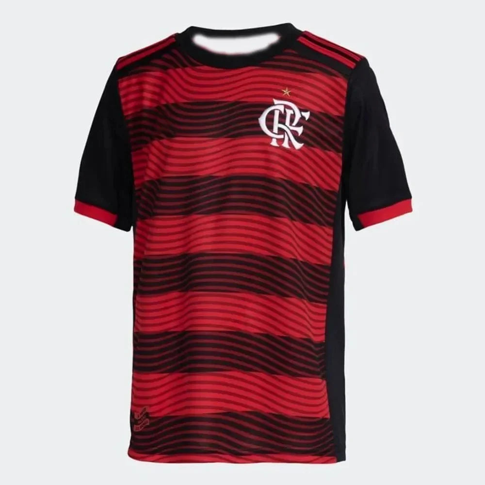 2025 New Flamengo Away Short Sleeve Football Shirt Youth Kids Training Soccer Oversized Uniform Breathable Unisex Jersey