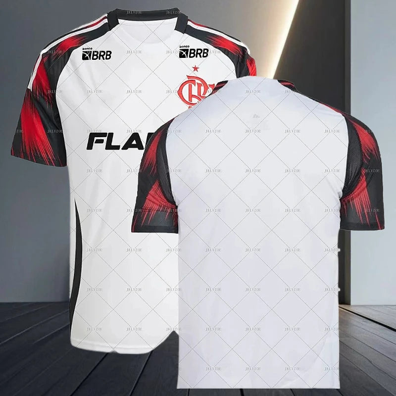 25 Best-selling Brazilian football men's and adult jerseys, Flamengo 3D grid football casual sports T-shirts for fans