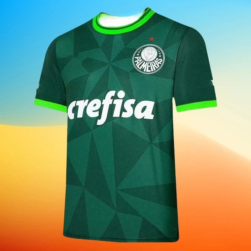 New Fashion Palmeiras Football Jersey Men Women Clothes Breathable Quick-Drying Oversized Elastic Sports Casual Training T Shirt