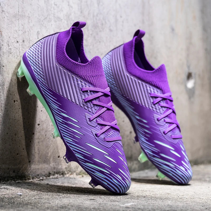 New Men’s Professional Soccer Shoes Women Football Boots Studded Society Turf Cleats Adults TF/FG Training High-Quality Sneakers