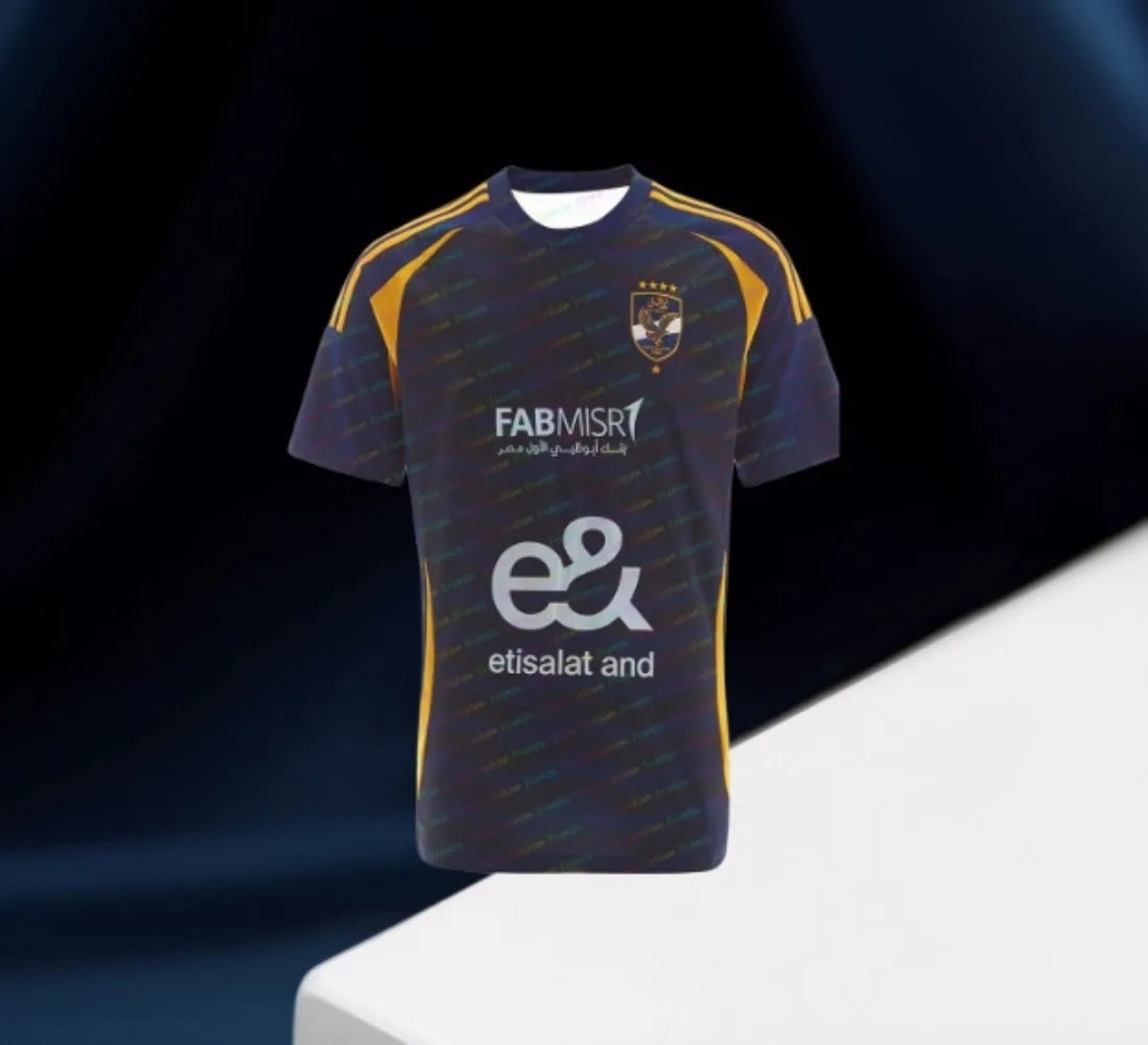 2025 new Al-Ahly Club football jersey for adults/children breathable mesh sports shirt team uniform football short-sleeved shirt