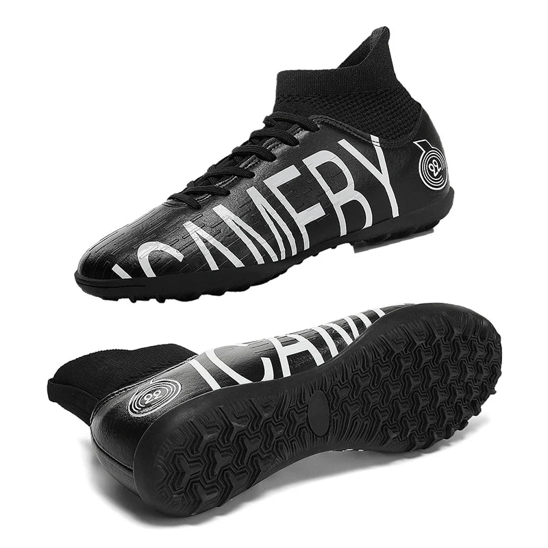 Professional Football Boots For Men Big Size 48 High Top Turf Soccer Shoes Man Outdoor Society Soccer Cleats Men chuteira campo