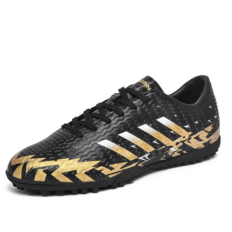 Low-Top Football Shoes Women and Children Sports Shoes for Students and Teenagers Leather Football Boots with TF Nails for Men