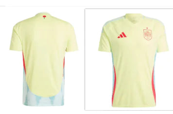 Spain Away Jersey 2024 - Yellow (Custom Jersey, One Piece)