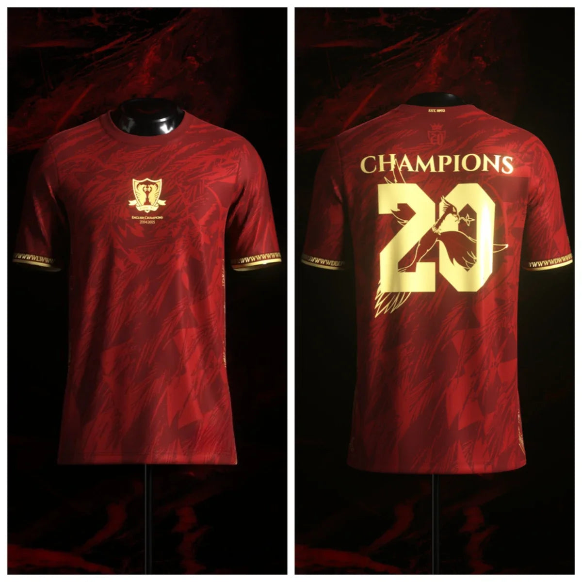 Liverpool Reds 2025 England Champion 3D Digital Printed Jersey Summer Men's and Women's Sports Short Sleeve T-Shirts Tops