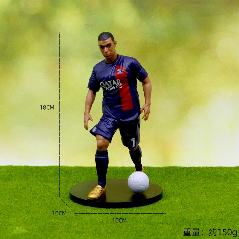 C.Ronaldo Messi Mbappe  star of football figurines, fan supplies, and souvenirs for Real Madrid and Barcelona