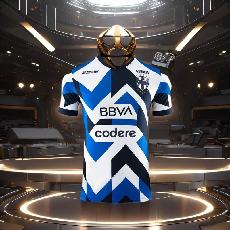 Summer Hot Monterrey Football Jersey Men's And Women's Sports Casual T-Shirts Outdoor Game Training Breathable Quick-Drying Tops