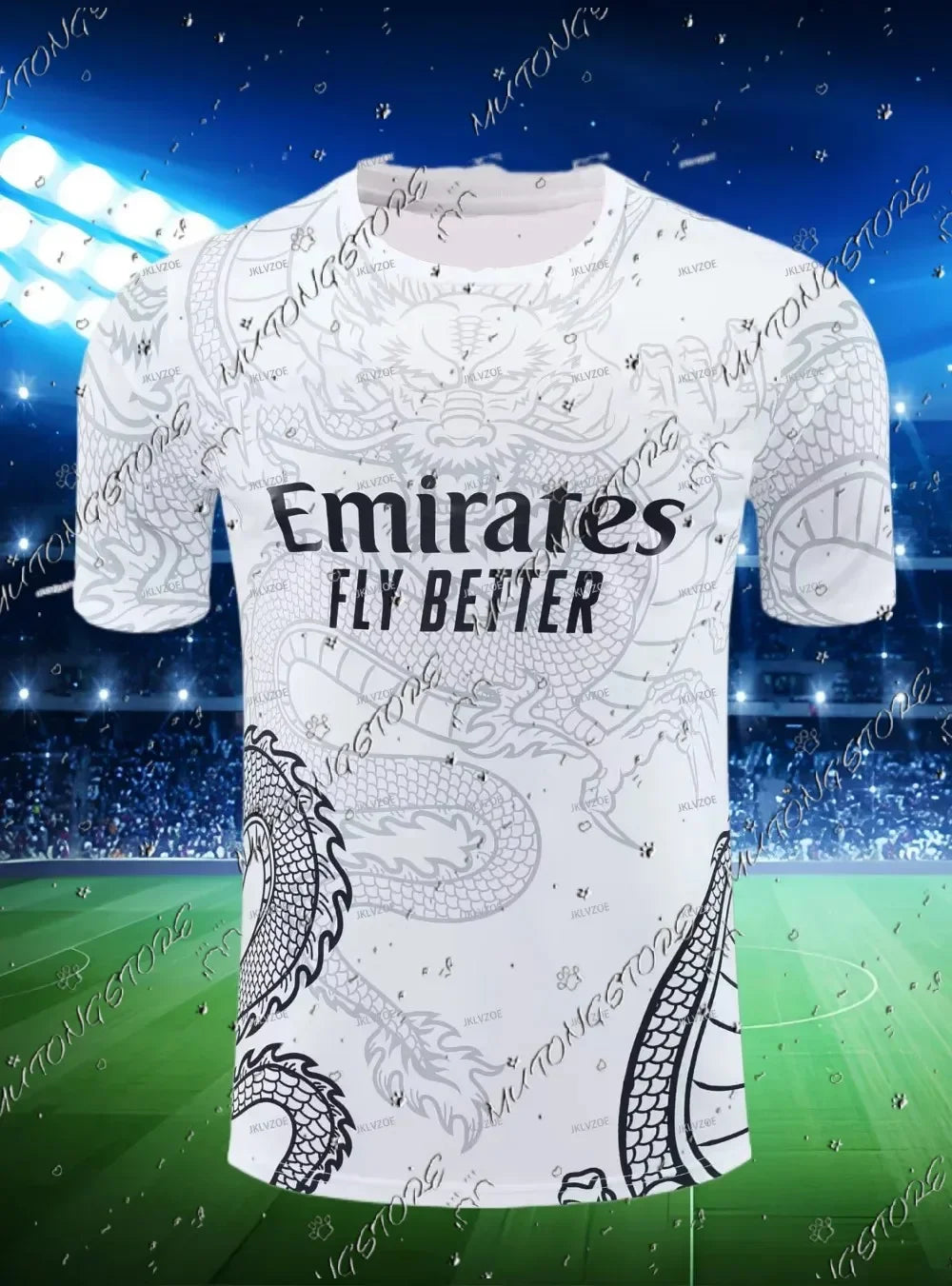 New Summer Men's Short Sleeve Sports T-shirt Real Madrid Football Jersey Warm-up Before The Match Jersey Tops Casual T-shirt