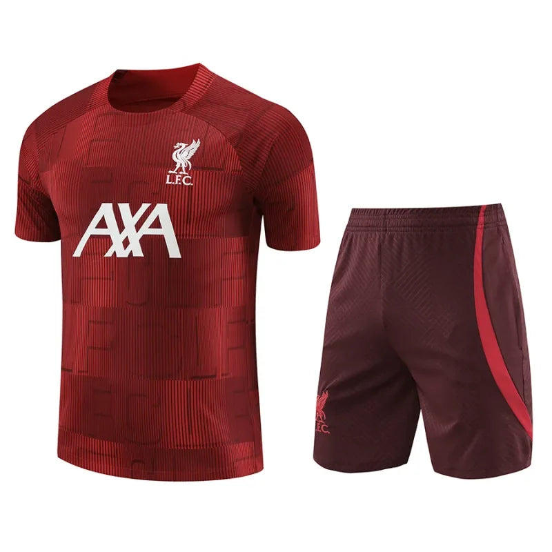 Liverpool training uniforms, warm-up uniforms, jerseys, men's T-shirts, football uniforms sports uniforms and pre-match uniforms