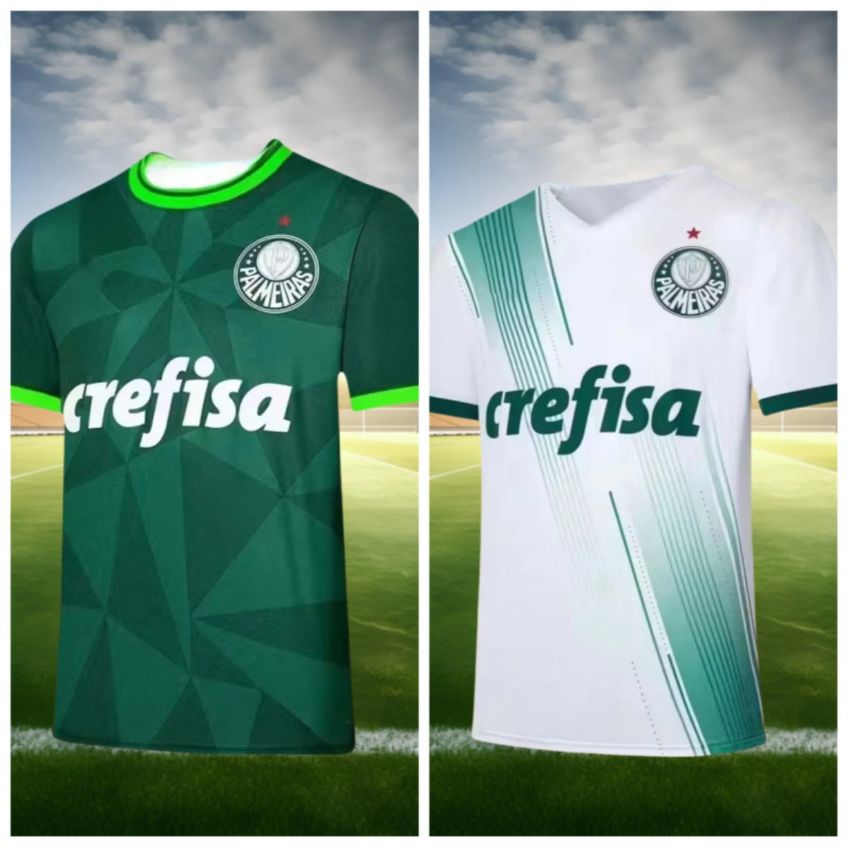 2025 new fashion Palmeiras football jerseys for men and women, breathable and quick-drying sports and casual training T-shirts