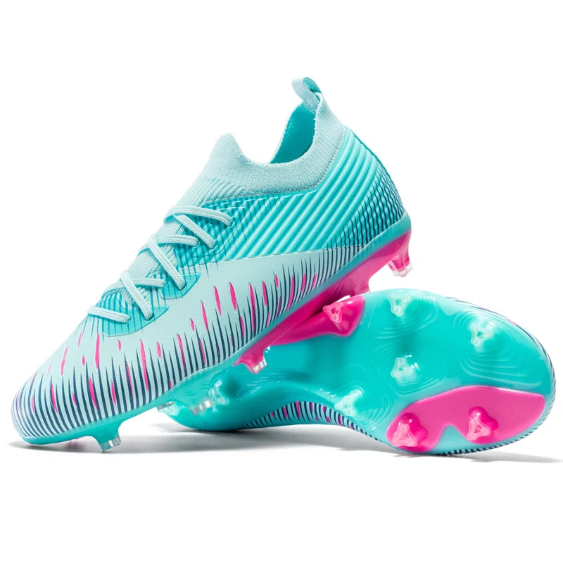 New Men’s Professional Soccer Shoes Women Football Boots Studded Society Turf Cleats Adults TF/FG Training High-Quality Sneakers