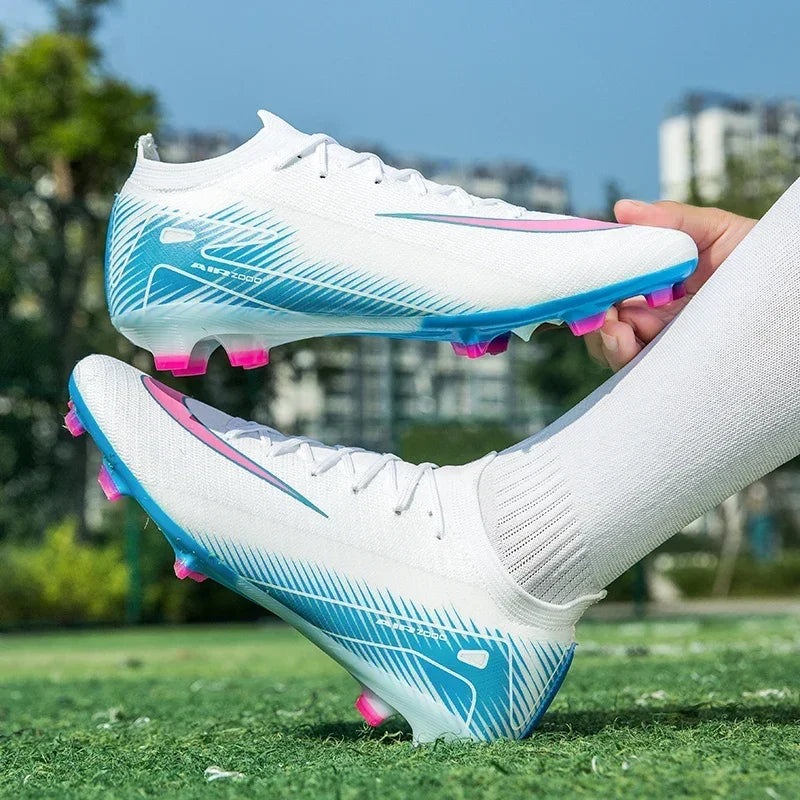 Men Women Football Boots Unisex Wholesale Ultralight Breathable Drop Shipping Indoor Futsal Soccer Shoes Professional Training