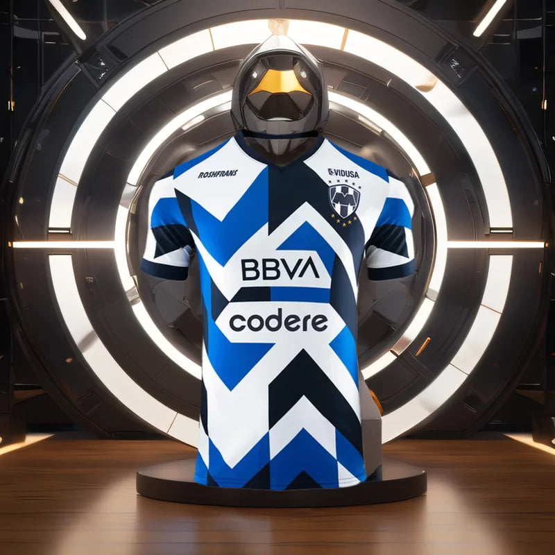 Summer Hot Monterrey Football Jersey Men's And Women's Sports Casual T-Shirts Outdoor Game Training Breathable Quick-Drying Tops