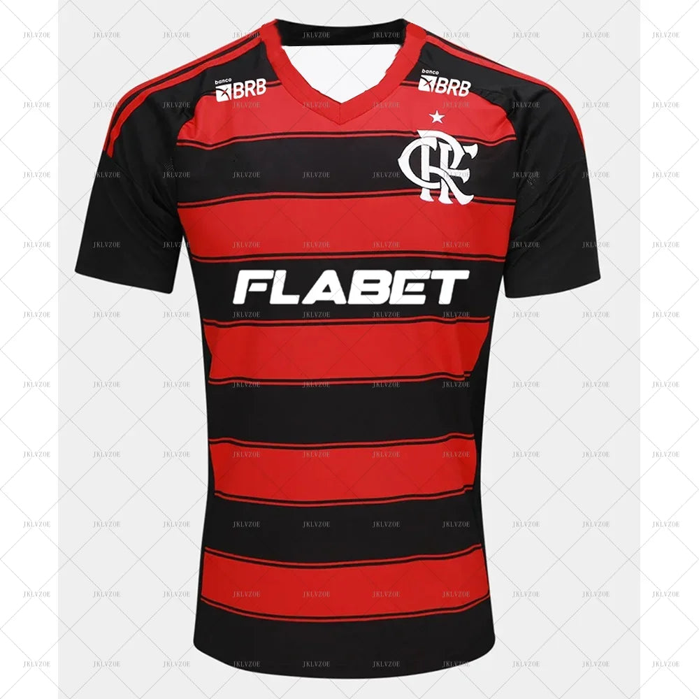 25 Best-selling Brazilian football men's and adult jerseys, Flamengo 3D grid football casual sports T-shirts for fans