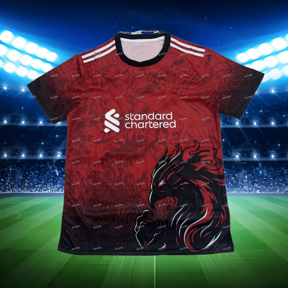 New Football Jersey Warm-up Training Jersey T-shirt Men's Liverpool Special Edition Football Comfortable and Breathable Jersey