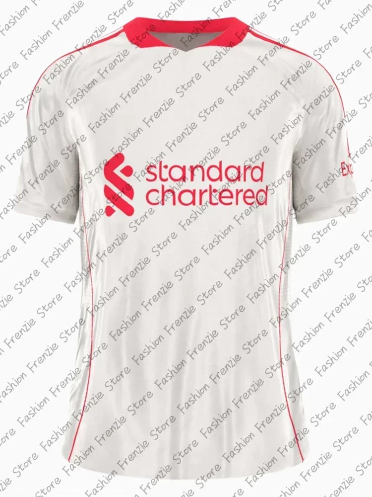 24/25 Men's Sport T-shirt Liverpool Vintage Design Edition Football Jersey Fashion Sports Jerseys Casual Women Kids Tshirt Tops