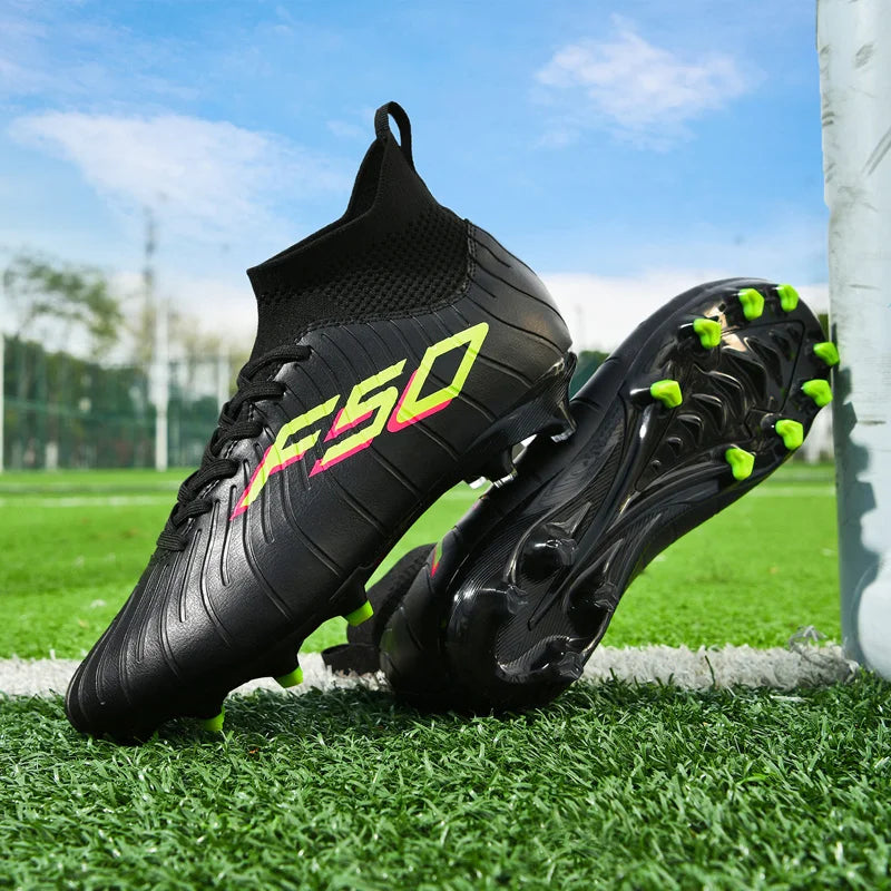 Professional Soccer Shoes Football Boots Unisex Studded Society Turf Cleats Adults TF/FG Training High-Quality Non-Slip Sneakers