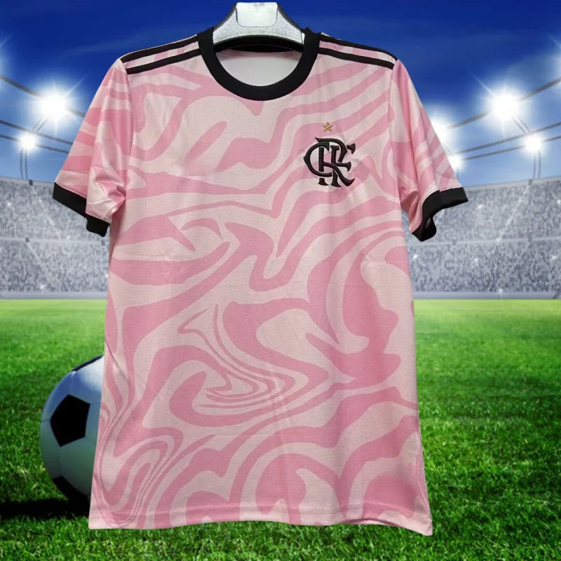 Flamengo 2025 away white football jersey, match sports training suit, sports T-shirt, 3D printed, breathable and comfortable