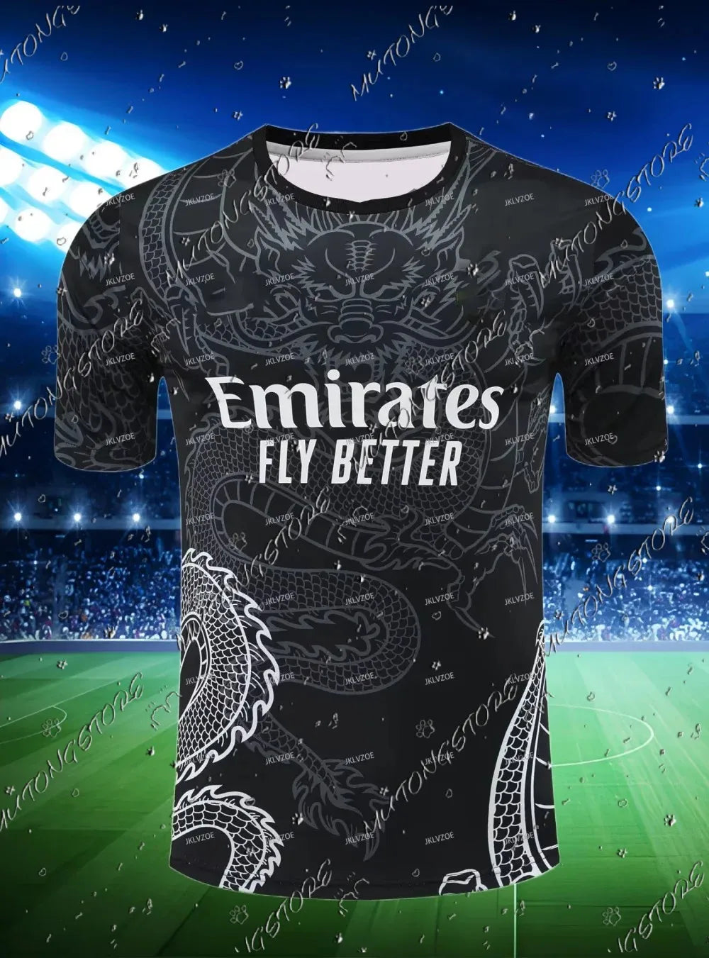 New Summer Men's Short Sleeve Sports T-shirt Real Madrid Football Jersey Warm-up Before The Match Jersey Tops Casual T-shirt