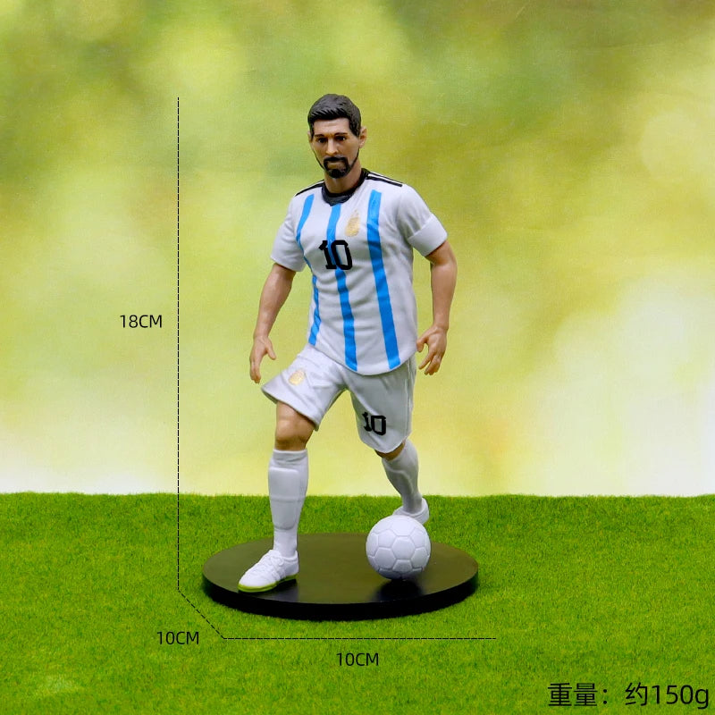 C.Ronaldo Messi Mbappe  star of football figurines, fan supplies, and souvenirs for Real Madrid and Barcelona