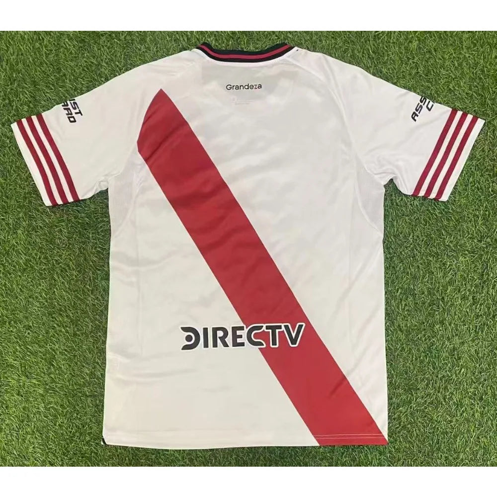 2526 Season River Plate Home Fan Football Jersey Short Sleeved Top Summer Football Training Suit Men's Children's Jersey