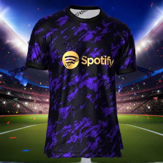 24_25 New Arrival Special Football Jersey Barcelona Soccer Training Uniform Breathable Oversize Unisex Fans 3D T-shirt Tops
