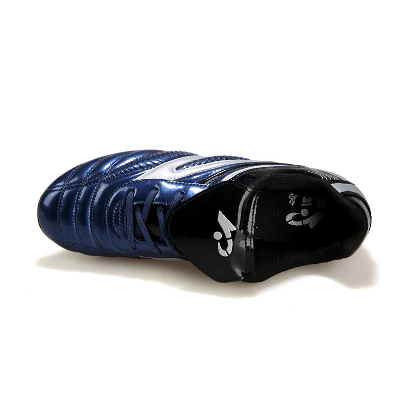 Men Football Soccer Boots Athletic Shoes New Leather Big Size High Top Cleats Training Sneaker Comfortable