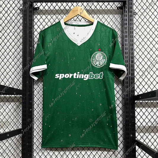 2025 2026 Palmeiras Home Football T-Shirt Arrivals Enjoy Freedom 48 Print Round Neck Short Sleeve Mesh Sports Football Jersey