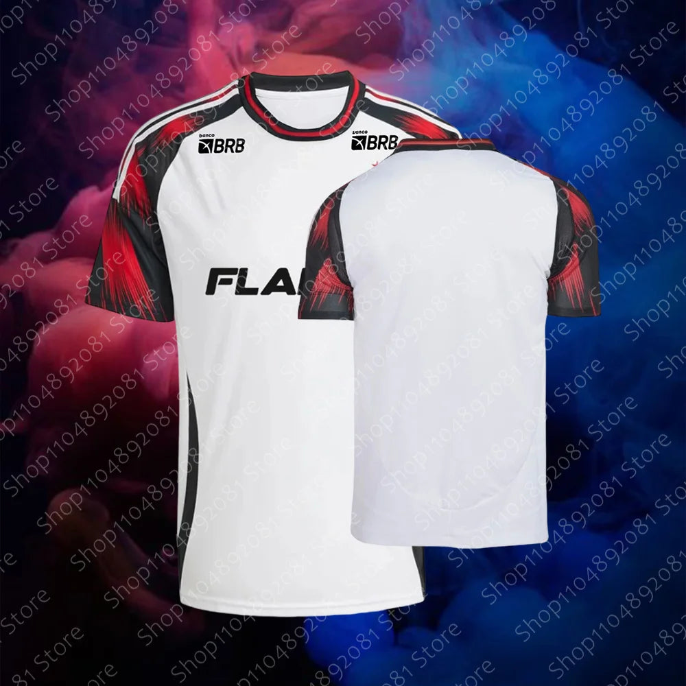 Flamengo Home/Away Training Football Jersey Adult Kids Summer Oversized T Shirt Soccer Short Sleeve Tops Fashion Men's Clothes