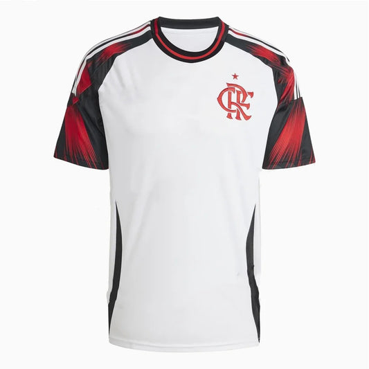 2025 Mens Flamengo Away Short Sleeve Football Shirt Youth Kids Training Soccer Oversized Uniform Breathable Unisex Jersey -